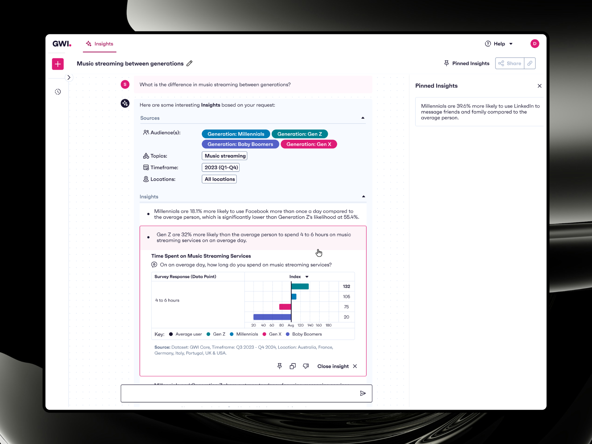 Spark V1: inline sources push the conversation out of view